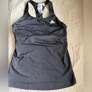 adidas Black Racerback Performance Tank Top